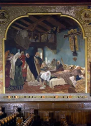 S:ta Elisabeth och hennes biktfader Conrad av Marburg 1230, 1903